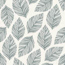 Stylish Grey Leaves Wallpaper Smart