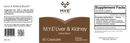 M.Y.E® Liver Kidney - Dual Action Herbal Support for Natural Filtration and Balance