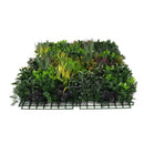 Floral Fusion Artificial Vertical Garden Green Wall Panel 40×40in 11 SQ FT – UV Resistant – Commercial Grade