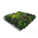 Floral Fusion Artificial Vertical Garden Green Wall Panel 40×40in 11 SQ FT – UV Resistant – Commercial Grade