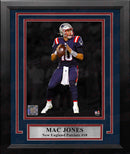 Mac Jones Blackout Action New England Patriots 8" x 10" Framed Football Photo