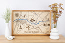 Mack's Inn - Big Springs Topo Map Sign | Laser Engraved & Framed Wall Art