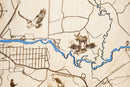 Mack's Inn - Big Springs Topo Map Sign | Laser Engraved & Framed Wall Art