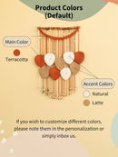 Levia Warm Macrame Leaf Hangings