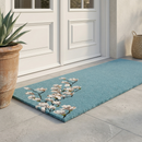 Magnolia Branch - Blue Coir Doormat