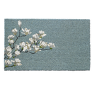 Magnolia Branch - Blue Coir Doormat