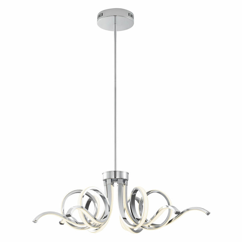 Magnolia LED Adjustable Chandelier //  Chrome