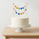 Make a Wish Garland Cake Topper | Cake Decoration | 6.75" x 10"