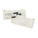 Make Up Brush Graphics Cotton Canvas Pencil Case and Travel Pouch