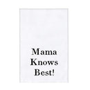 Mama Knows Best Thirsty Boy Dish Towel or Burp Cloth | Cotton Flour Sack Kitchen Towel | 30" x 30"