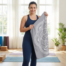Mandala Yoga Mini Sport Towel | Quick Dry Towel with Pouch | 30" x 15"