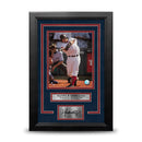 Manny Ramirez Swinging Action Boston Red Sox 8" x 10" Framed Baseball Photo with Engraved Autograph