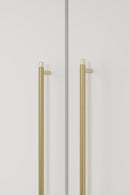 Brushed Gold "Manor" Knurled Cabinet Knobs and Drawer Pulls