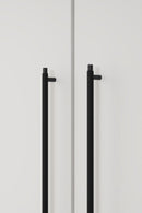 Matte Black "Manor" Knurled Cabinet Knobs and Drawer Pulls