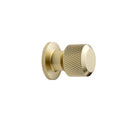 Knurled Brushed Gold "Manor" Cabinet Knobs and Drawer Pulls