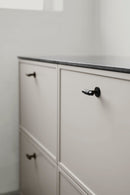 Matte Black "Manor" Knurled Cabinet Knobs and Drawer Pulls