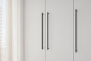 Matte Black "Manor" Knurled Cabinet Knobs and Drawer Pulls