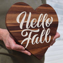 Hello Fall Wall-Hanging Hearts