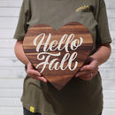 Hello Fall Wall-Hanging Hearts
