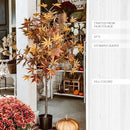 52 Inch Potted Foliage Maple Leaf Faux Tree