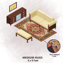 Premium Hand-Tufted Rug Made of 100% Wool  - Maras Palace - 6x9 Feet