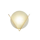 Alabaster Round Victory V Wall Lamp