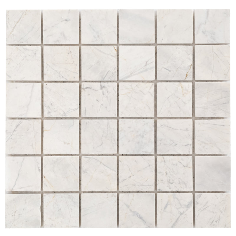 Marble mosaic tile 2x2 mosaic backsplash tile polished one top