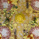100% Premium Linen - Marigold Flora Parlour Tablecloth