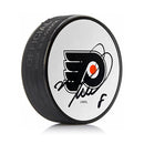 Mark Recchi Philadelphia Flyers Autographed White Hockey Logo Puck