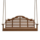 Keystone Amish Co. 6 Foot Milan Red Cedar Porch Swing with Cupholders