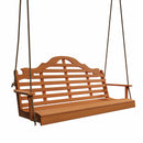 Keystone Amish Co. 6 Foot Milan Red Cedar Porch Swing with Cupholders