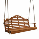 Keystone Amish Co. 6 Foot Milan Red Cedar Porch Swing with Cupholders
