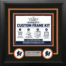 Miami Marlins Custom MLB Baseball 11x14 Picture Frame Kit (Multiple Colors)