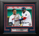 Pedro Martinez & David Ortiz World Series Trophy Boston Red Sox 8" x 10" Framed Baseball Photo