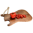 Mascot Hardware Guitar Wooden Cutting Board With Tied Rope