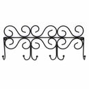 Tropical 18.5 in. L Black Hook Rail with 6 Hooks