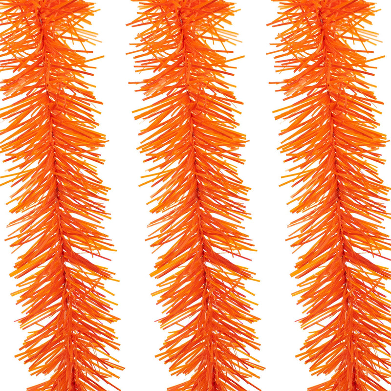 Orange Tinsel Garland