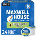 Maxwell House DECAF House Blend K-Cups, Medium Roast – 24 Count