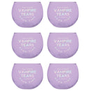 May Contain Vampire Tears Roly Poly Tinted Glass in Lilac | 13 oz. | Pack of 6