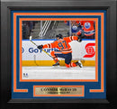 Connor McDavid Celebration Edmonton Oilers 8" x 10" Framed Hockey Photo