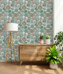 Contemporary Circle Pattern Wallpaper Vogue