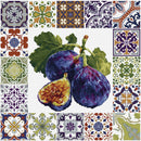 Mediterranean Fig Mosaic Tiles Counted Cross Stitch Kit by Luca-S B7057L