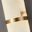 Oval Alabaster Semi-Circular Wall Lamp