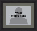 MLB Baseball Photo Picture Frame Kit - Toronto Blue Jays (Gray Matting, Blue Trim)
