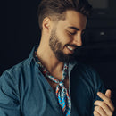 Barbaresco - Silk Neckerchief - Blue and Red