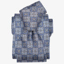Veneto - Printed Silk Tie - Blue
