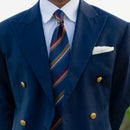 Battisti - Silk Jacquard Tie - Navy