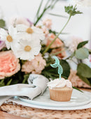 Mermaid Acrylic Cupcake Toppers, Set of 12