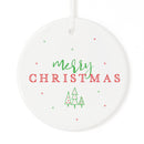 Classic Merry Christmas Ornament