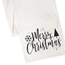 Merry Christmas Cotton Canvas Table Runner